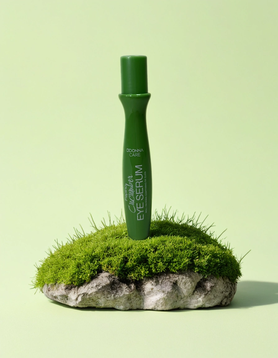 Sérum Yeux au Concombre – Bille en Métal Rafraîchissante & Anti-Cernes