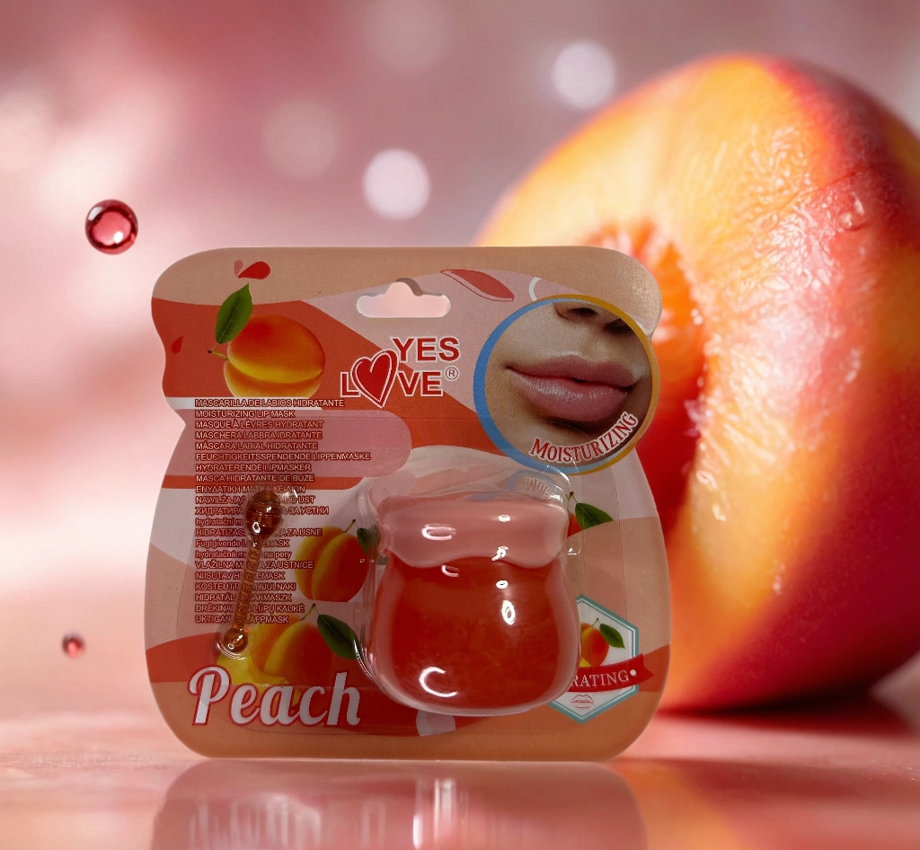 Masque Hydratant pour Lèvres à la Pêche – YES LOVE Peach Lip Mask