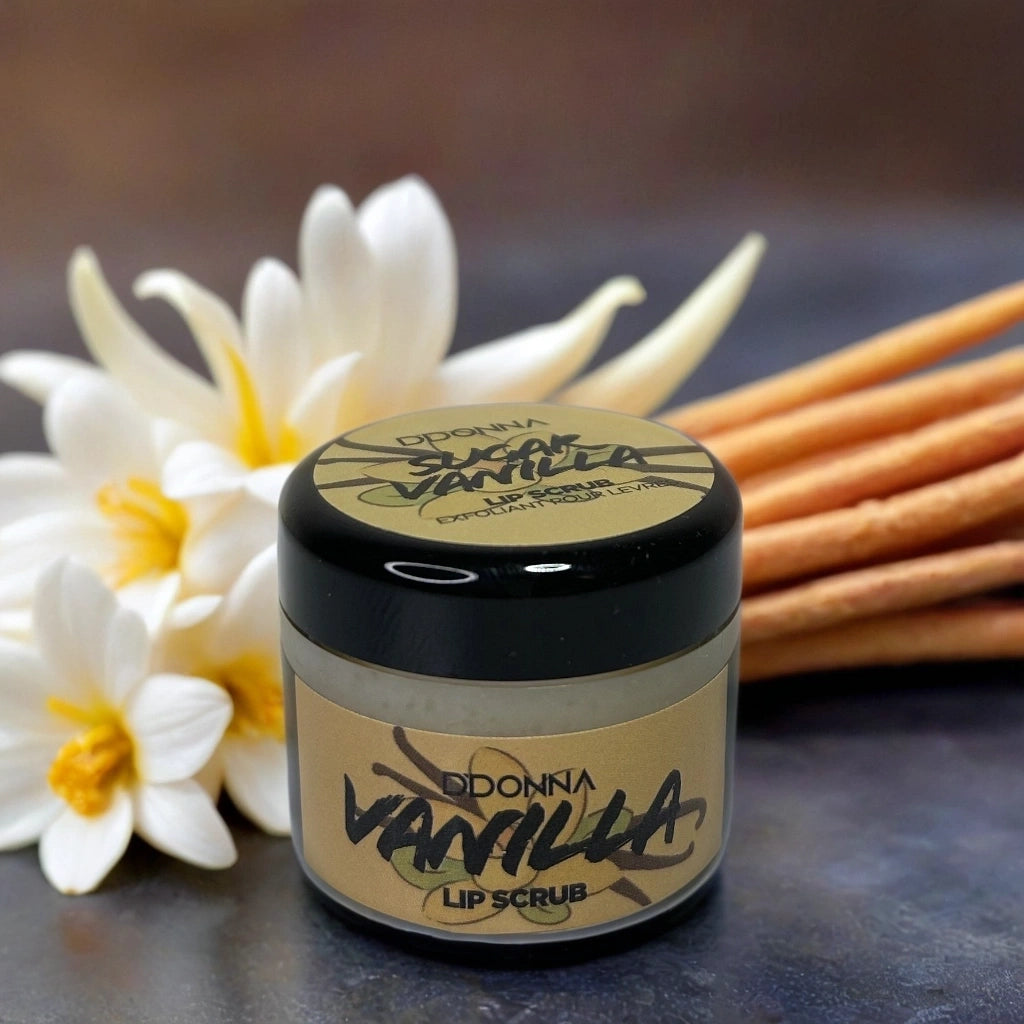 Exfoliant Lèvres au Sucre & Vanille – DDONNA Lip Scrub